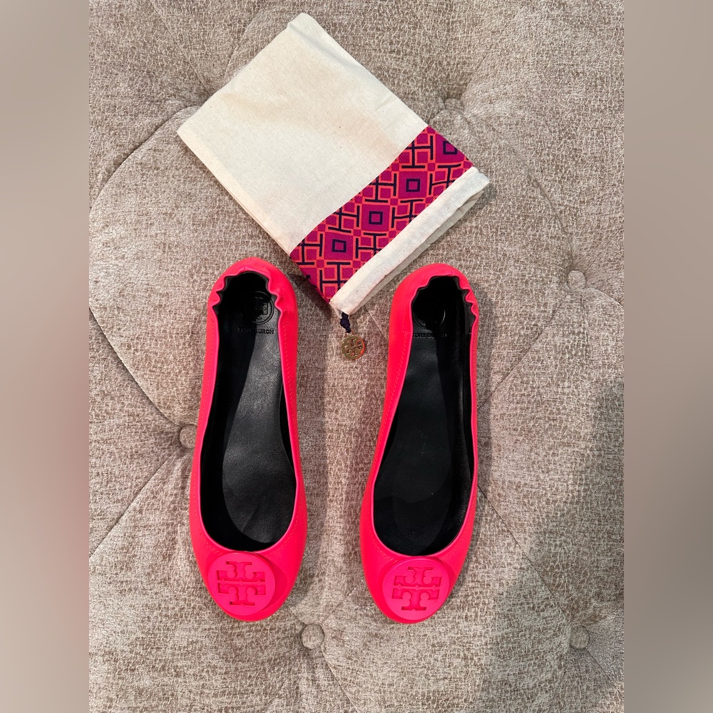 Tory Burch Ballet Flats-Neon Pink